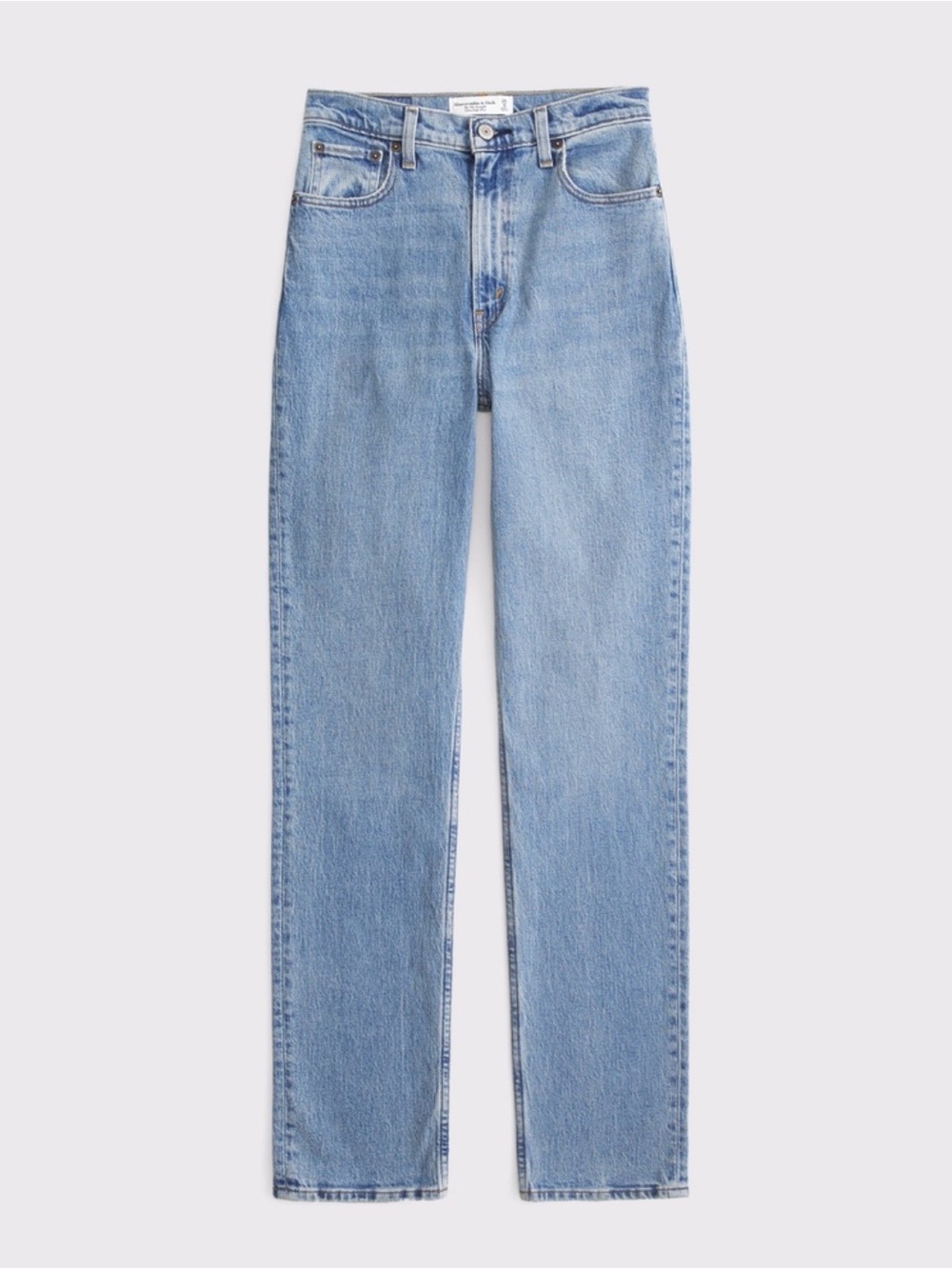Abercrombie & Fitch Curve Love Ultra High Rise 90s Straight Jean
